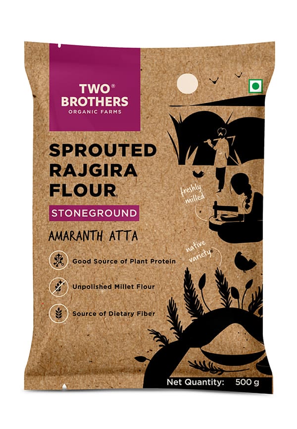 Two Brothers Rajgira Flour (Sprouted Amaranth Atta) 500 g