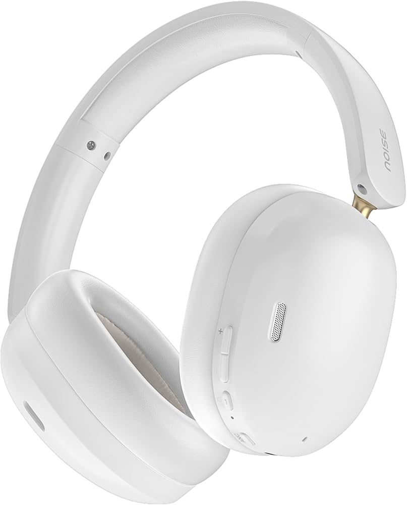 Noise Newly Launched Airwave Max XR Wireless Over-Ear Headphones with 120H Playtime, ANC, HFA Tech, Spatial Audio, Dual Pairing,BT V6.0(Pearl Beige)