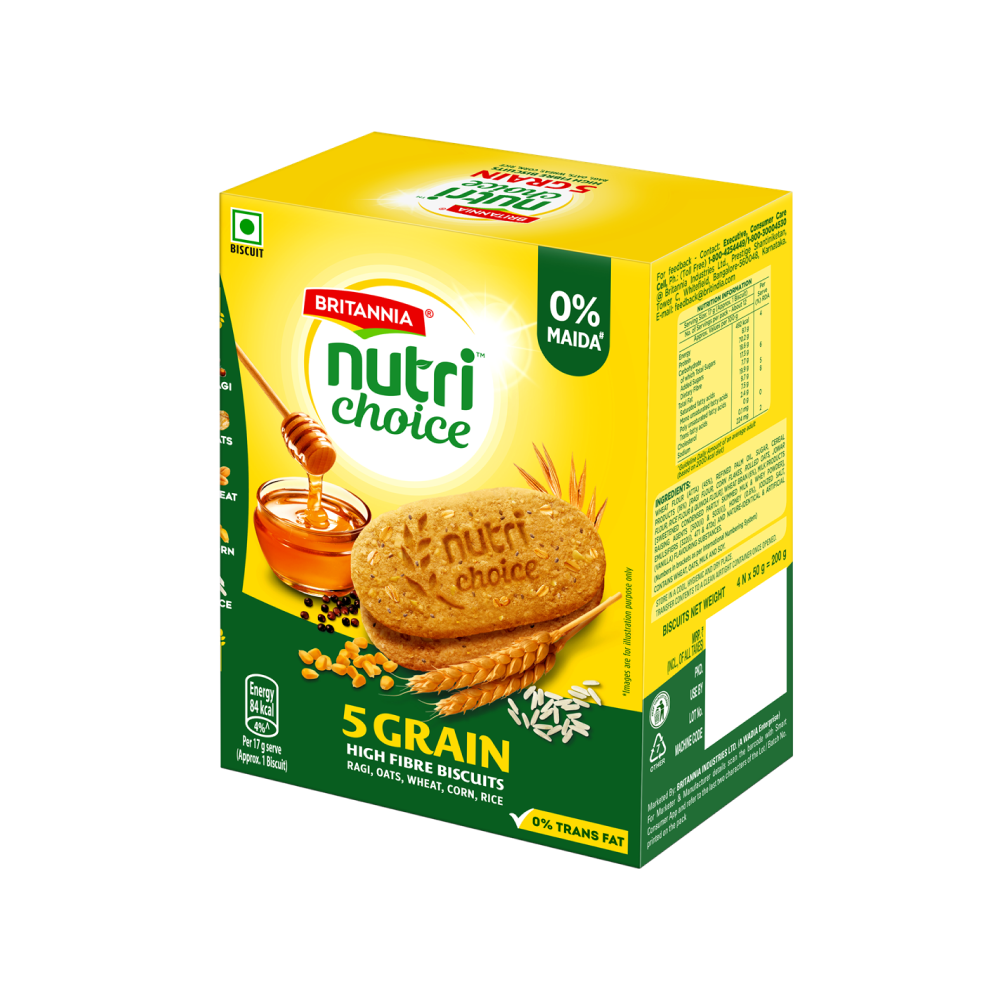 Britannia NutriChoice 5 Grain Digestive Biscuit- 200 g