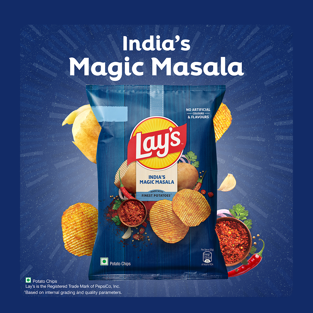 Lay's India's Magic Masala Potato Chips-75 g